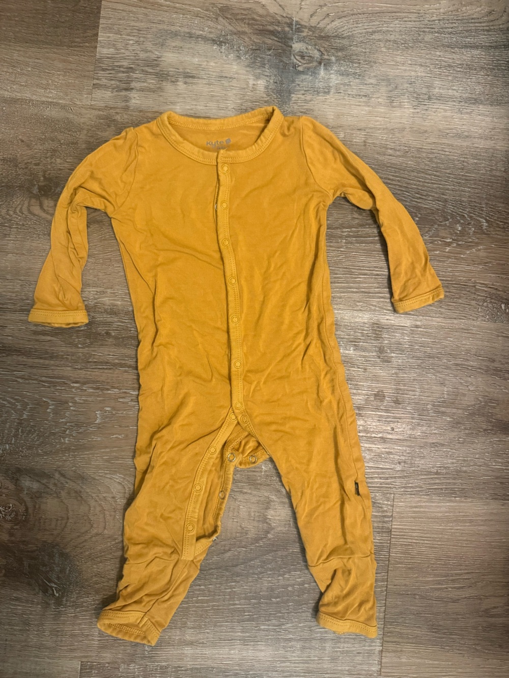 Kyte BABY Mustard One-Piece Snap Footie